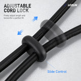 2Pcs Hook-and-Loop Elastic Straps, Multipurpose Secure Straps for Luggage, Bike & Motorcycle Rack