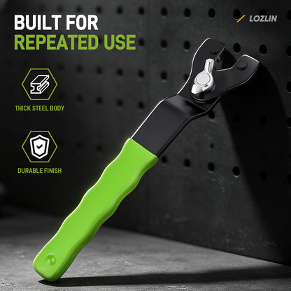 Angle Grinder Wrench—Adjustable, Multifunctional, Universal Disassembly Tool; 0.39–1.81-inch Universal Flange Lock Nut Wrench