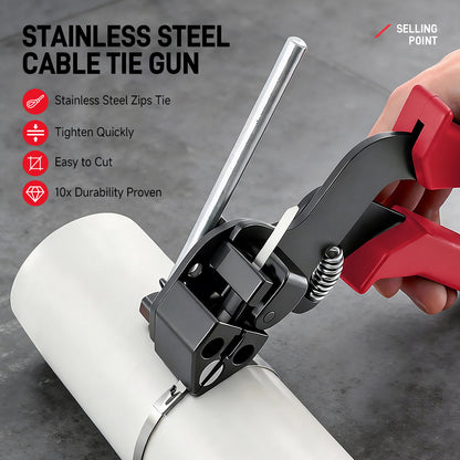 Stainless Steel Cable Tie Pliers, Self-Locking Tensioners, Cable Bundling Guns, Metal Shears, and Packaging Tools