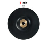3" - 4" (80 mm - 100 mm) flexible Gummi-Schleifscheibe – selbstklebender, biegsamer Kopf zum Steinbogenschleifen auf Marmor und Granit – Zubehör für Winkelschleifer-Schleifpads