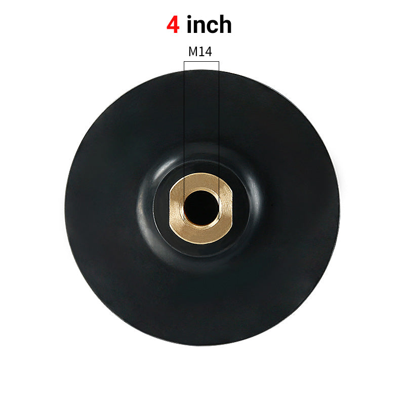 3" - 4" (80 mm - 100 mm) flexible Gummi-Schleifscheibe – selbstklebender, biegsamer Kopf zum Steinbogenschleifen auf Marmor und Granit – Zubehör für Winkelschleifer-Schleifpads