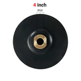 3" - 4" (80 mm - 100 mm) flexible Gummi-Schleifscheibe – selbstklebender, biegsamer Kopf zum Steinbogenschleifen auf Marmor und Granit – Zubehör für Winkelschleifer-Schleifpads