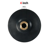 3" - 4" (80 mm - 100 mm) flexible Gummi-Schleifscheibe – selbstklebender, biegsamer Kopf zum Steinbogenschleifen auf Marmor und Granit – Zubehör für Winkelschleifer-Schleifpads