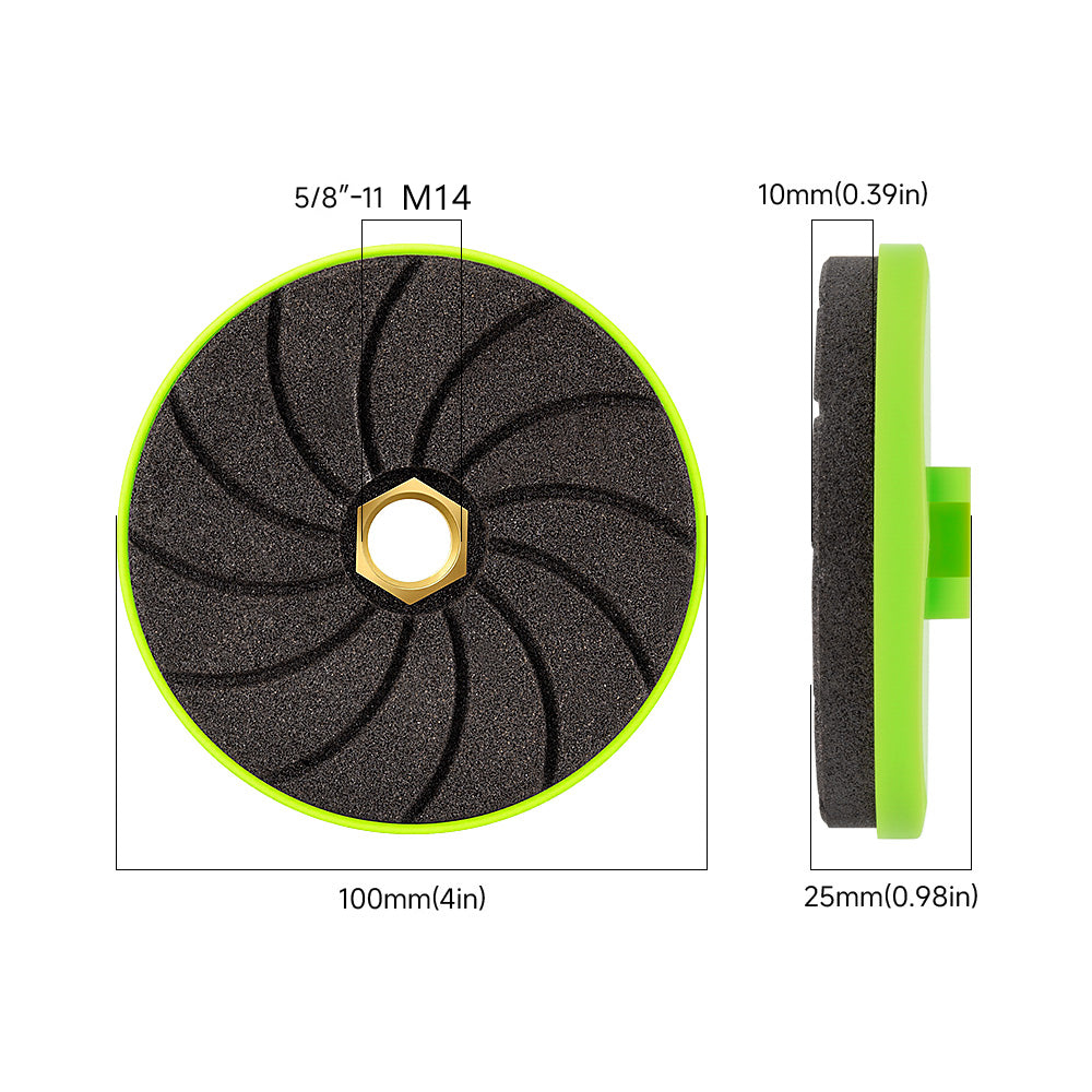 LOZLIN 3PCS 4" Diamond Grinding Wheels – Professional Chamfering, Edge Shaping & Polishing Tool for Tile, Marble, and Granite for Angle Grinder