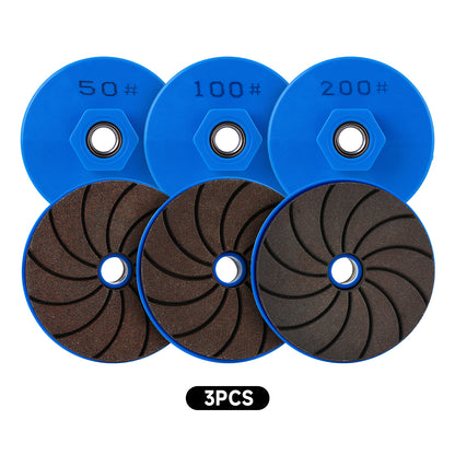 One-Piece Resin-Bonded Diamond Grinding Wheel for Grinding and Polishing Stone, Marble, Granite, and Concrete