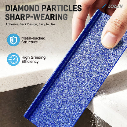 Blue rectangular hand polishing pads for stone #100 hot sell from china factory
