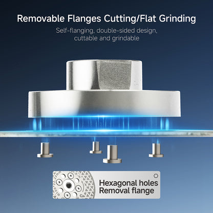 4/4.5" (100/115MM ) Double-Sided Diamond Cutting Disc - 5/8-11 M14 M10 Thread for Angle Grinder - Electroplated for Tile Marble Granite Cutting & Grinding