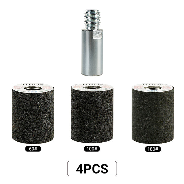 4PCS/Set Diamond Grinding Wheel Kit - Cylindrical Internal Polishing Tools for Marble, Granite & Cobblestone Planters - Professional Stone Surface Renovation Set