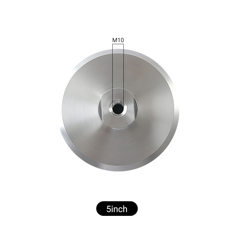 3/4/5 Zoll Aluminium-Polier-Stützteller mit klebriger Scheibe – 5/8-11 M10 M14 M16 Gewinde Winkelschleifer-Zubehör, Nylonverstärktes, langlebiges Design für Oberflächenbearbeitung, Schleifen und Polieren – Universal-Werkzeugadapter