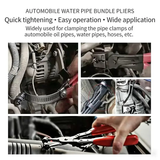 Heavy Duty Adjustable Hose Clamp Pliers Set, 5Pcs Angled Quick Release Hose Pinch Off Pliers Kit, Carbon Steel Long Reach Hose Clamp Removal Tool for Auto Repair & DIY Car Maintenance