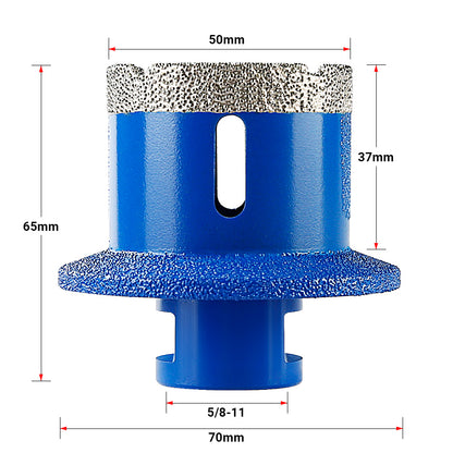 Double Layer Diamond Drill Bit for Countertop Sink Installation - For Tile, Quartz, Marble & Stone - Perfect for Kitchen/Bathroom Sink & Sewer Drain Drilling