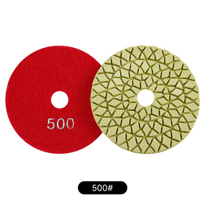 8PCS/set 4" Wet Diamond Polishing Pads Kit - #50-#3000 Grit for Concrete/Granite/Marble, Angle Grinder Backing Pad Set for Stone & Engineered Surfaces