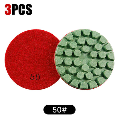 3PCS/6PCS 4In Resin Bond Diamond Polishing Pads - Professional Terrazzo Floor Polishing Tools - High Efficiency Grinding & Polishing for Stone Surfaces