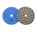 8er-Set 4 Zoll Trocken-Diamant-Polierpads - Körnung 50#-3000# für Granit/Marmor, Schleifscheiben