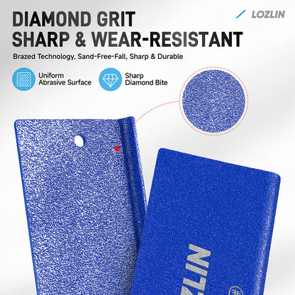 Blue rectangular hand polishing pads for stone #100 hot sell from china factory