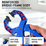 Spring Clamp One-Handed Operation Large Clip 7" Holding Length 2"Large Spring Molding Edge Band Clamp 1/2PCS