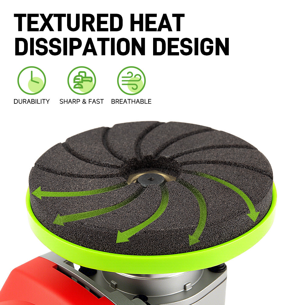 LOZLIN 3PCS 4" Diamond Grinding Wheels – Professional Chamfering, Edge Shaping & Polishing Tool for Tile, Marble, and Granite for Angle Grinder