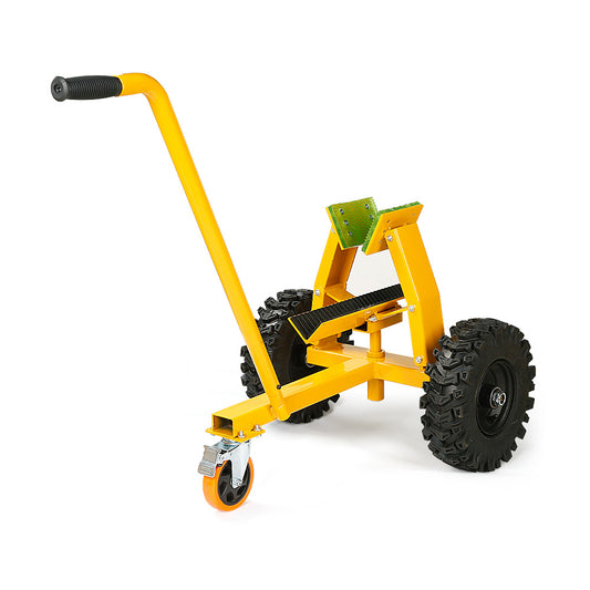 880lbs Heavy Duty Material Cart - 13 Inch All-Terrain Dolly w/Pneumatic Tires for Drywall, Door Panels & Job Site Transport, Non-Slip Handle Grip