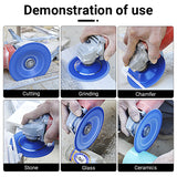 1/2PCS 5" 125mm Brazed Diamond Cup Grinding Wheels, Angle Grinder Discs for Quartz Marble Tile Edge Dry Cutting & Chamfering