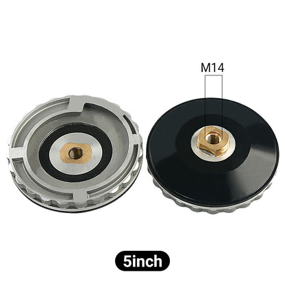 4Inch/5Inch Snail Lock Rubber Aluminum Connector - Sticky Disc for Side Polishing Grinder, Water Grinding Pad, Stone Chamfering Machine Accessories