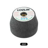 LOZLIN Verdickte Siliziumkarbid-Topfschleifscheibe | Hochleistungs-Massivschleifscheibe für Stein, Beton, Metall & Fliesen | 5/8"-11 Gewinde für Winkelschleifer (60/100/180er Körnung)