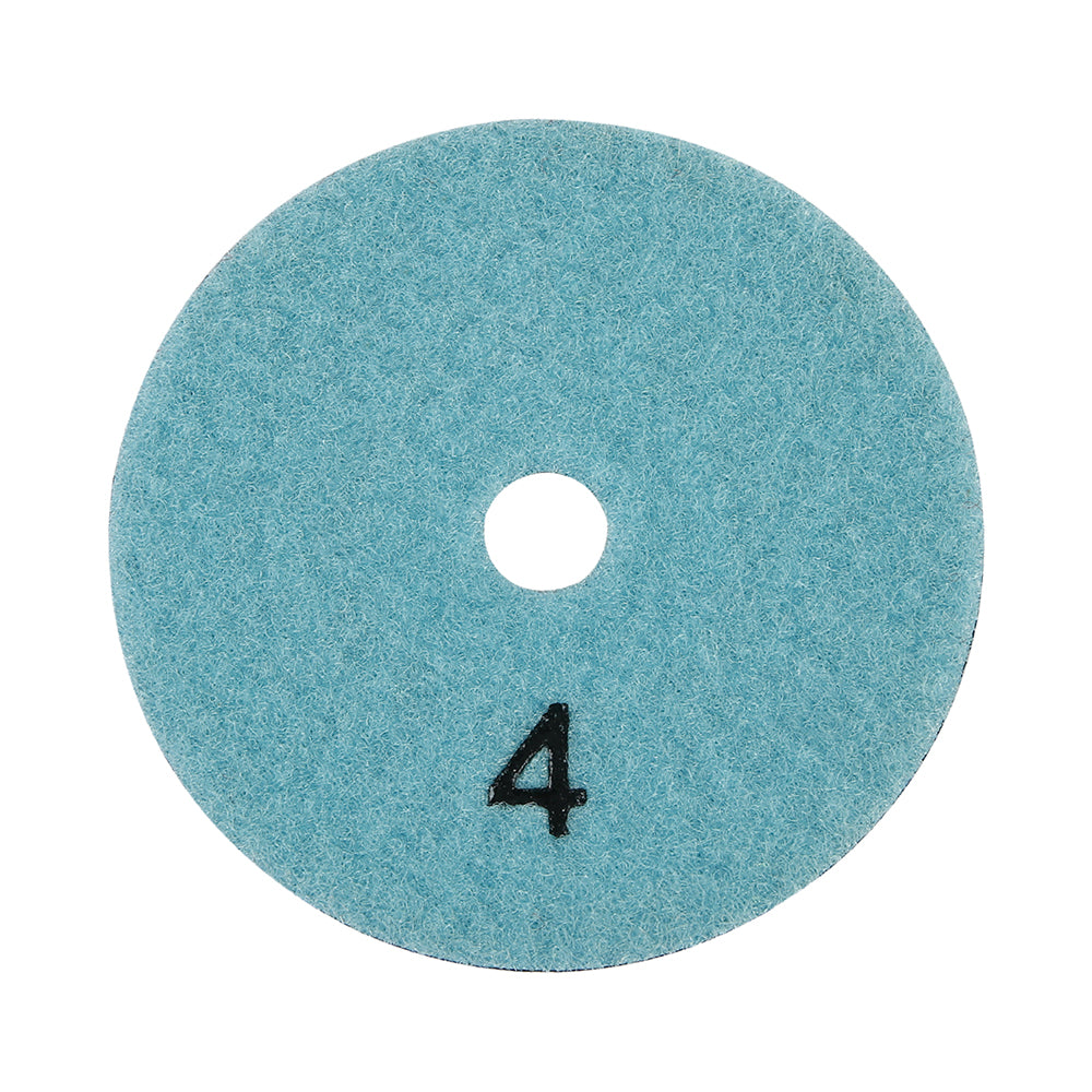 5 items 4 Step Dry Diamond Polishing Pads for Marble, Granite, Quartz and Concrete Surfaces