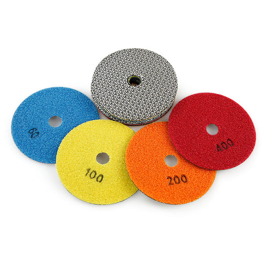 5PCS 4Inch (100mm) Electroplated Diamond Grinding Blades - Edge Chamfering & Grinding for Tile, Marble, Quartz & Wood - Angle Grinder Sanding Discs Kit