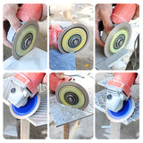 LOZLIN 4,5 Zoll (115 mm) Mesh-Turbo-Diamant-Trennscheibe – Trocken-/Nassschleif- und Trennrad für Fliesen, Keramik, Marmor – Winkelschleifer und Rotationswerkzeug für Mauerwerk/Heimwerken