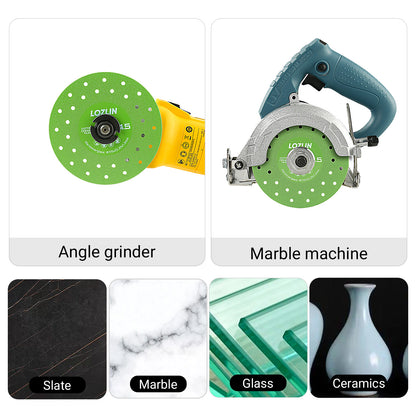 LOZLIN 115mm Diamond saw blades for cutting and grinding tile and marble, 45 degree chamfered diamond saw blades