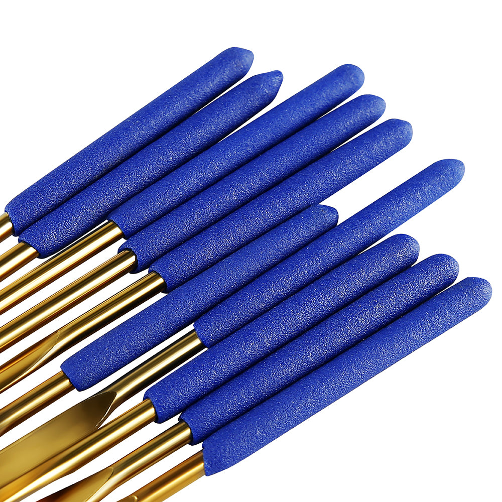 10-piece file set for polishing and grinding metal, wood, glass, and jewelry