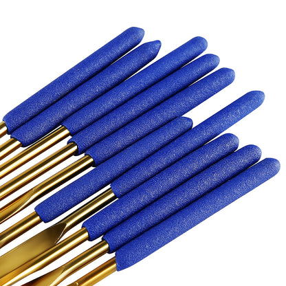 10-piece file set for polishing and grinding metal, wood, glass, and jewelry