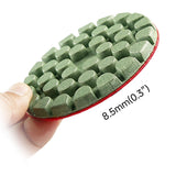 3/6 Stück 4-Zoll-Harzgebundene Diamant-Polierpads - Professionelle Terrazzoboden-Polierwerkzeuge - Hocheffizientes Schleifen & Polieren für Steinoberflächen