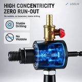 LOZLIN Hand Drill Water Injection Device with Adjustable Valve, M10 M14 5/8-11 Adapter for Tile & Stone Drilling
