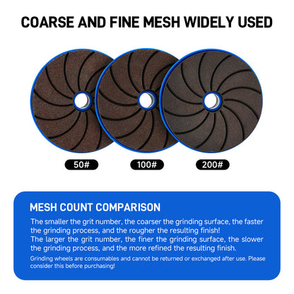 One-Piece Resin-Bonded Diamond Grinding Wheel for Grinding and Polishing Stone, Marble, Granite, and Concrete