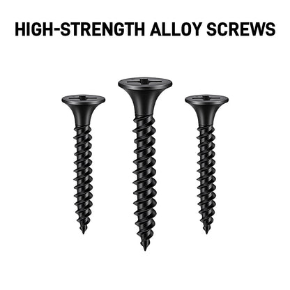Yellow universal tool rack for DeWalt 20V/12V and Milwaukee M18 power tools; heavy-duty ABS wall mount with screws