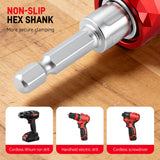 5Pcs Hex-Shaft Woodworking Countersink Drill Bit with Scale, Adjustable High-Hardness Tungsten Carbide Bit for Self-Tapping Screws
