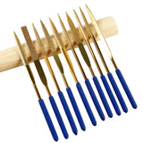 10-piece file set for polishing and grinding metal, wood, glass, and jewelry