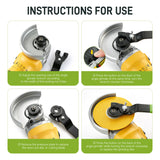 1Pcs Universal Angle Grinder Wrench, 0.39–1.81 Inch Adjustable Flange Lock Nut Disassembly Tool