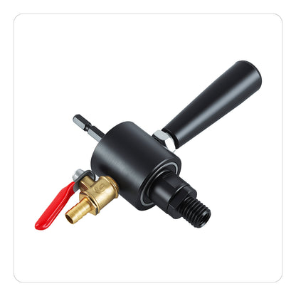 Hand Drill Water Injection Device M10, M14, 5/8-11 Adapter; Water Injection System for Drilling Holes in Tiles and Stone Slabs; Adjustable Valve