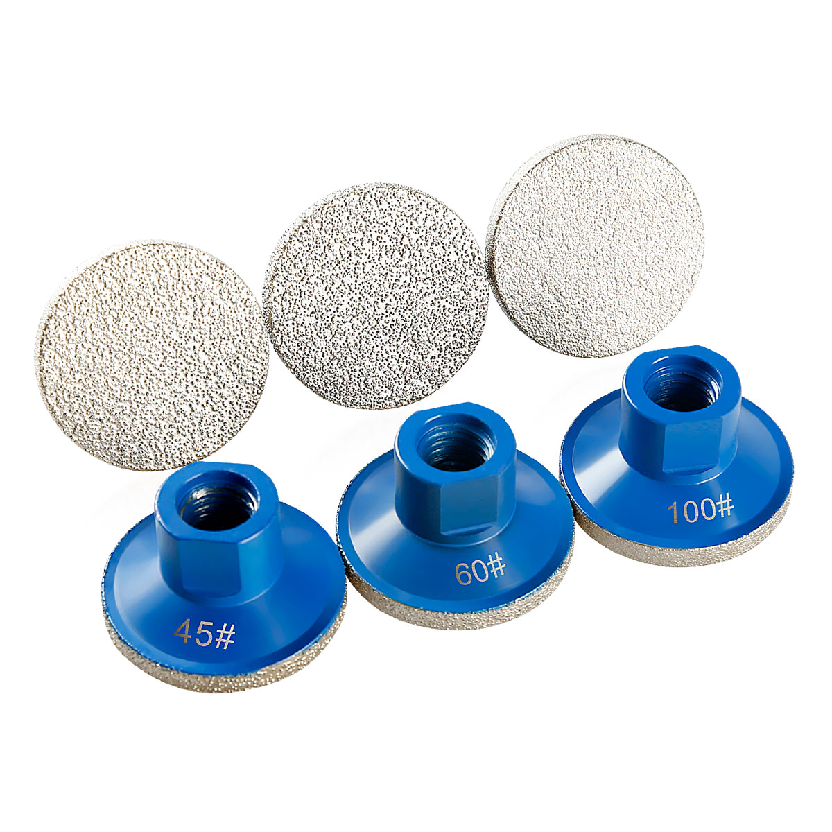 LOZLIN 2 Zoll (50 mm) flache Diamant-Schleifscheibe – Arbeitsplatten-Fugen- und Kantenschleifen für Quarz, Marmor, Fliesen – 5/8-11 M14 M10 Winkelschleifer-montiertes Steinwerkzeug