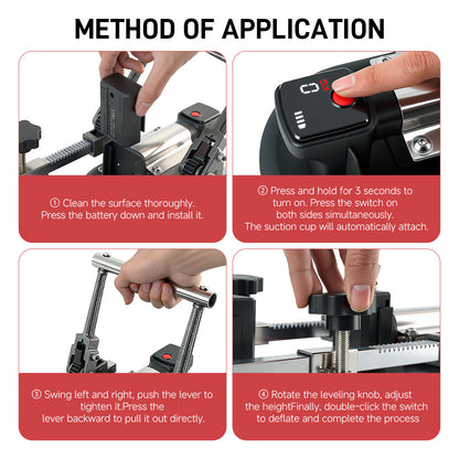 Heavy Duty Electric Suction Cup Splicer Worktop Tensioner Leveling Joint Tool Large Slabs Stone Tiles Stone Panel Installation