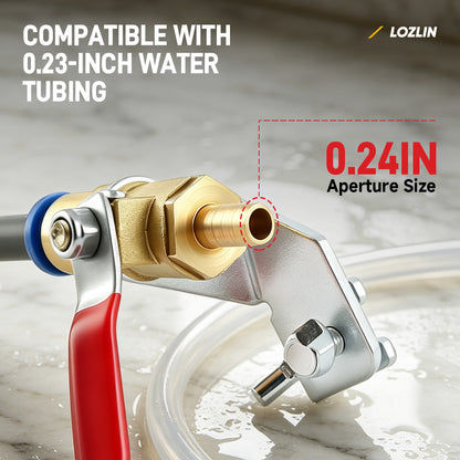 Water Inlet Nozzle for Angle Grinders; Water-Cooled Cutting Accessory; Dust Control and Cooling Spray Fitting for Stone Cutting