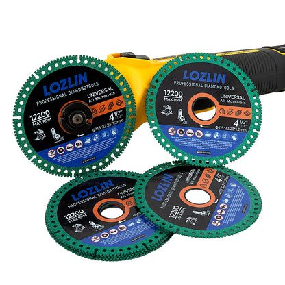 3 PCS 4-1/2lnich Diamond Cutting Discs.for Cutting Machine Blades Cut Off WheelsToolMetal Rebar Porcelain Tile GraniteESS [Marble Smooth Cutter Tool Mesh TurboDiamond