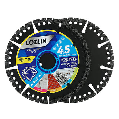 4.5"(115MM) Diamond Multi-purpose Saw Blades for Marble, Quartz, Stone, Tile, Metal, Plastic Angle Grinder Cutting Saw Blades