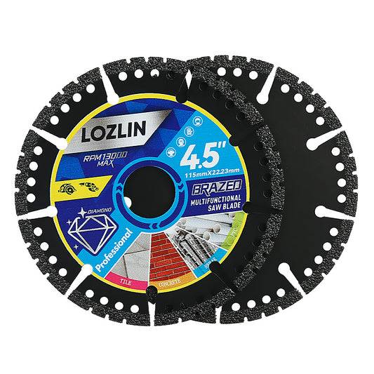 4.5"(115MM) Diamond Multi-purpose Saw Blades for Marble, Quartz, Stone, Tile, Metal, Plastic Angle Grinder Cutting Saw Blades