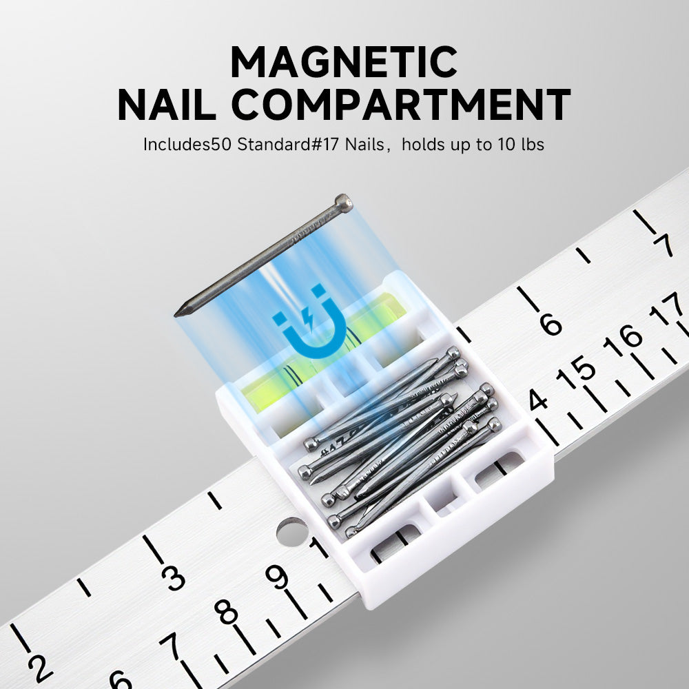 1 LOZLIN No,1 Picture Hanging Tool | Holdsup to 10 lbs, Installs in 2 seconds, WallStorage Rack Perfect for Artwork,Crafts,andAYPhotos, Aluminum Alloy, Safeguards Your ArtTreasures with Ease