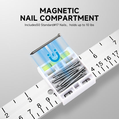 1 LOZLIN No,1 Picture Hanging Tool | Holdsup to 10 lbs, Installs in 2 seconds, WallStorage Rack Perfect for Artwork,Crafts,andAYPhotos, Aluminum Alloy, Safeguards Your ArtTreasures with Ease