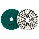 8-teiliges 4-Zoll-Trocken-Diamantpolierscheiben-Set – Körnung 50#-3000# für Granit/Marmorstein, Scheiben für Winkelschleifer