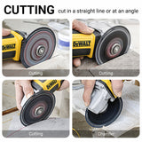 LOZLIN 1/3/6Pcs 4.5" Ultra-Thin Diamond Tile Cutting Blades, Dry Cut Discs for Ceramic Marble Granite, Angle Grinder Masonry Tools