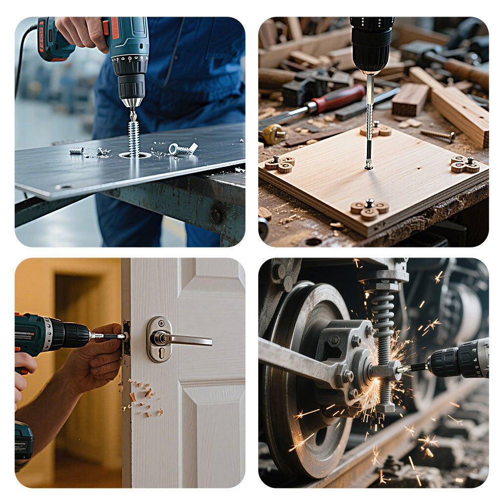 K5 Schlagsicherer und rutschfester Bit, Schlagschrauber-Bit-Set, Titanschrauberbit mit hoher Magnetkraft